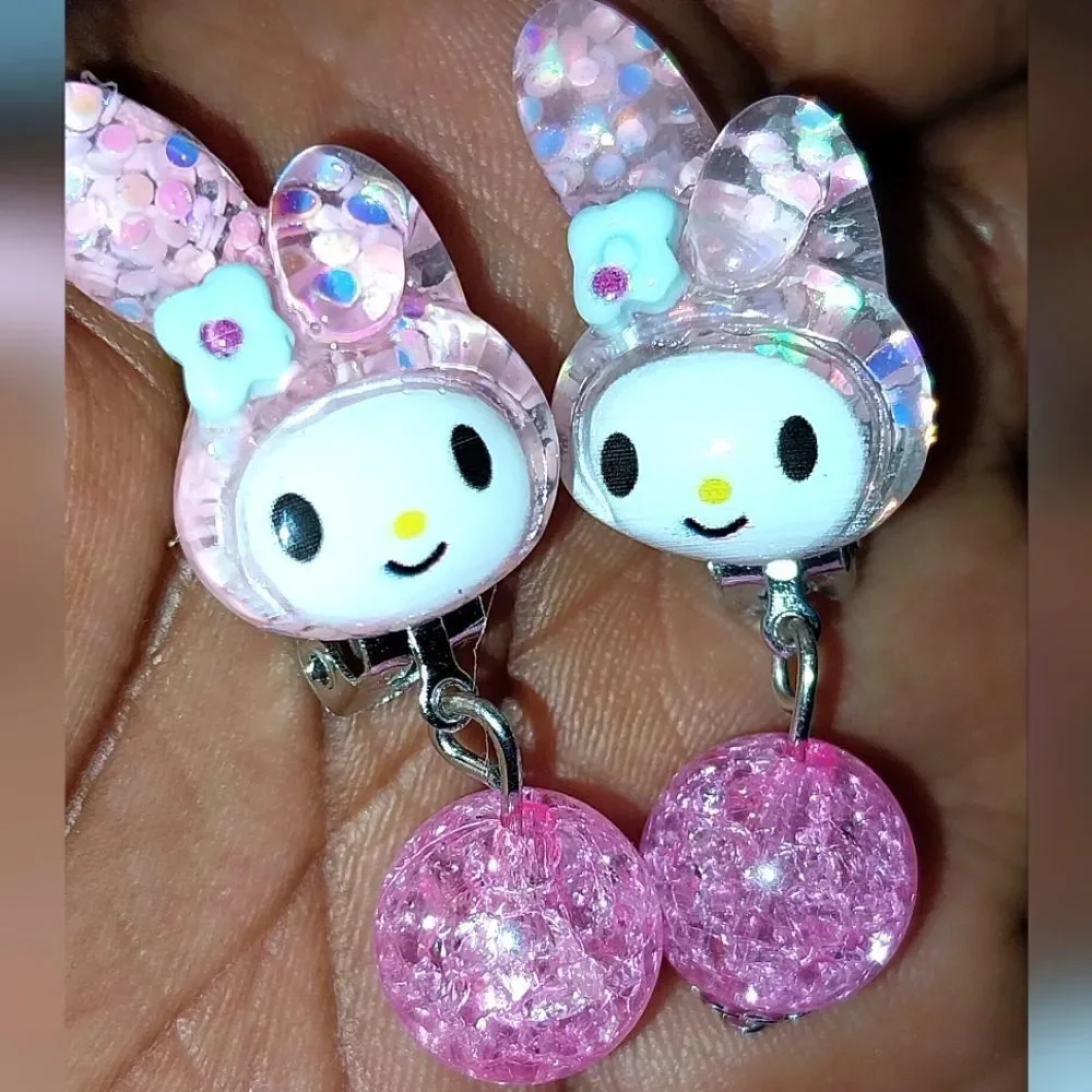 Beautiful fashion clip-on kids earrings